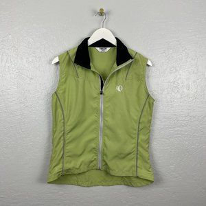 Pearl Izumi Size M Cycling Vest Green Black Zip